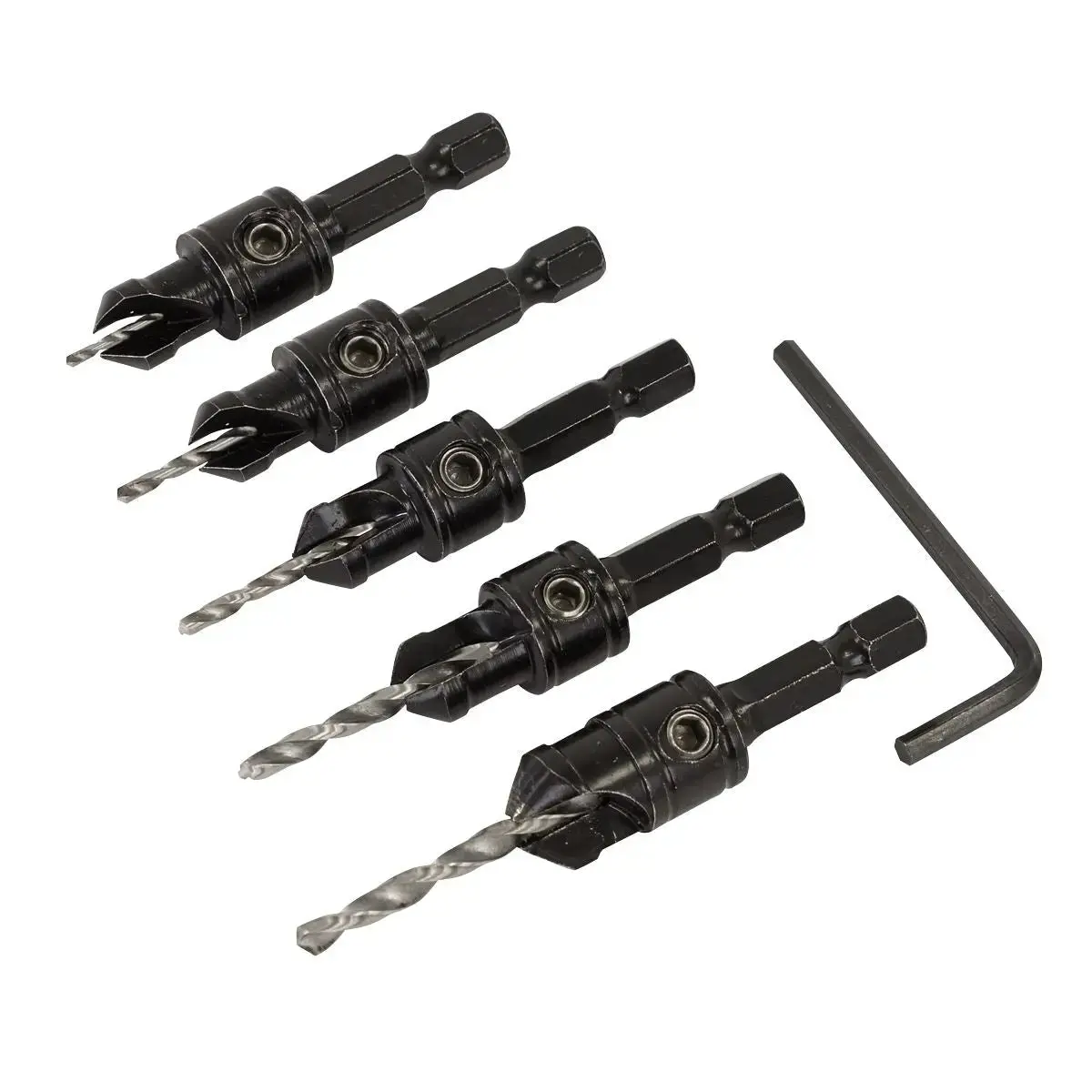 Sealey Drill Bit Set Countersink 5Pc 1