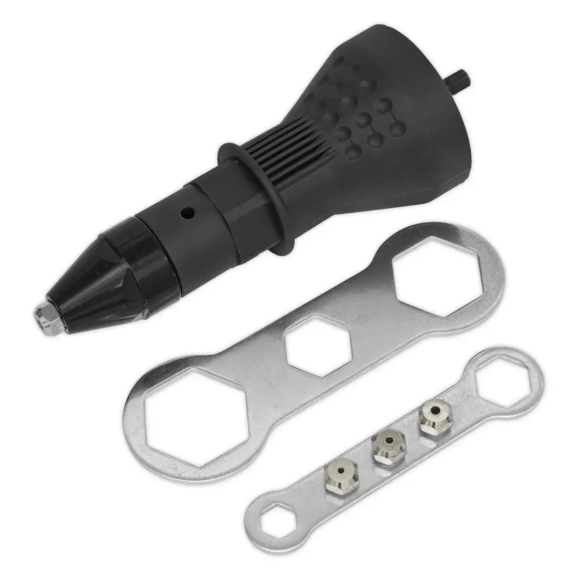 Sealey Drill Powered Riveter Adaptor 1/4" Shank 2.4-4.8Mm Blind Rivets 1