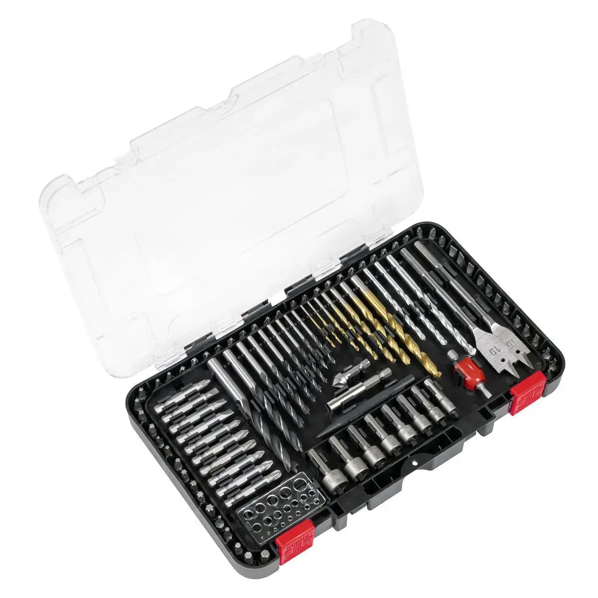 Sealey Drill & Bit Accessory Set 104Pc 1