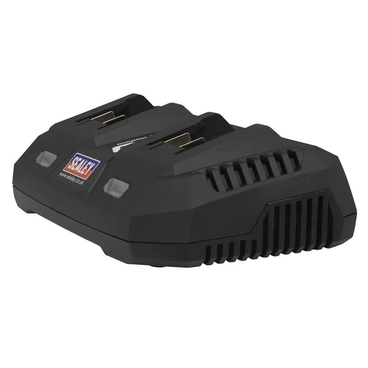 Sealey Dual Battery Charger 20V Lithium-Ion For Sv20 Cp20v Series Cordless Power Tools 1
