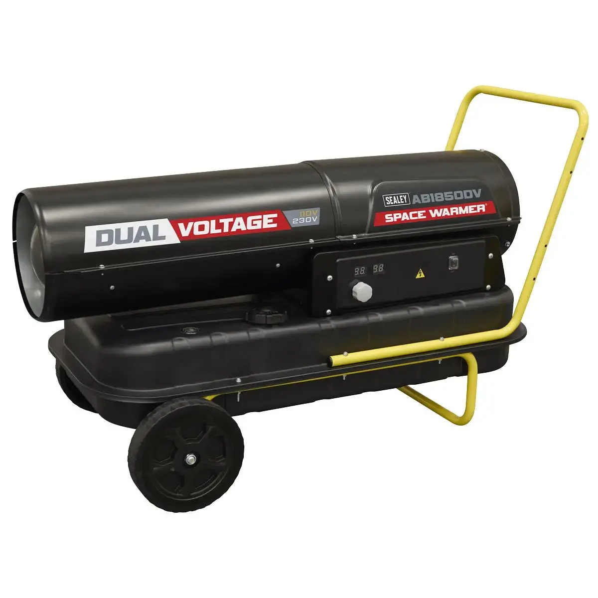 Sealey Dual Voltage Space Warmer® Kerosene/Diesel Heater With Wheels 185,000Btu/Hr(55Kw) 1