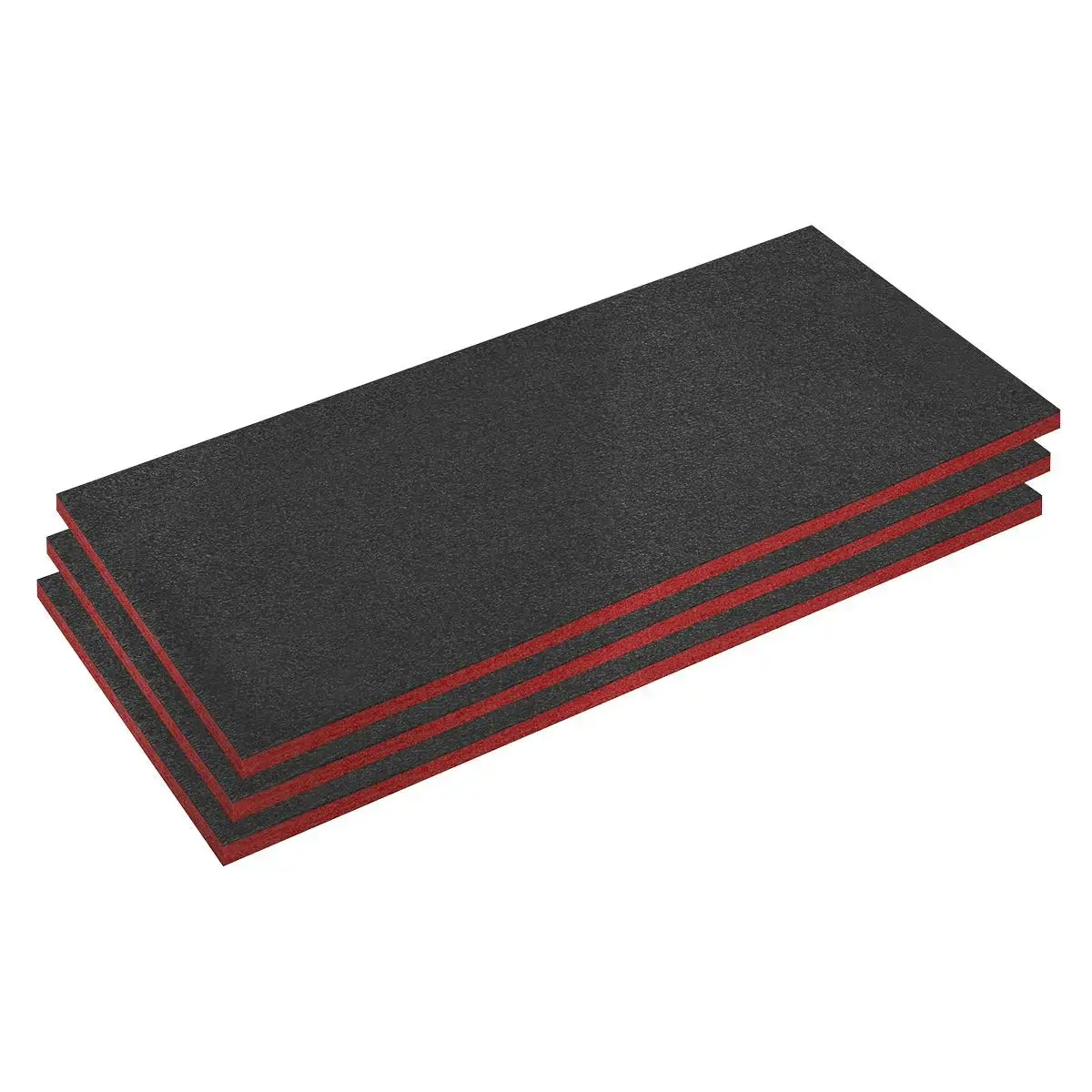 Sealey Easy Peel Shadow Foam® Red/Black 30Mm - Pack Of 3 1