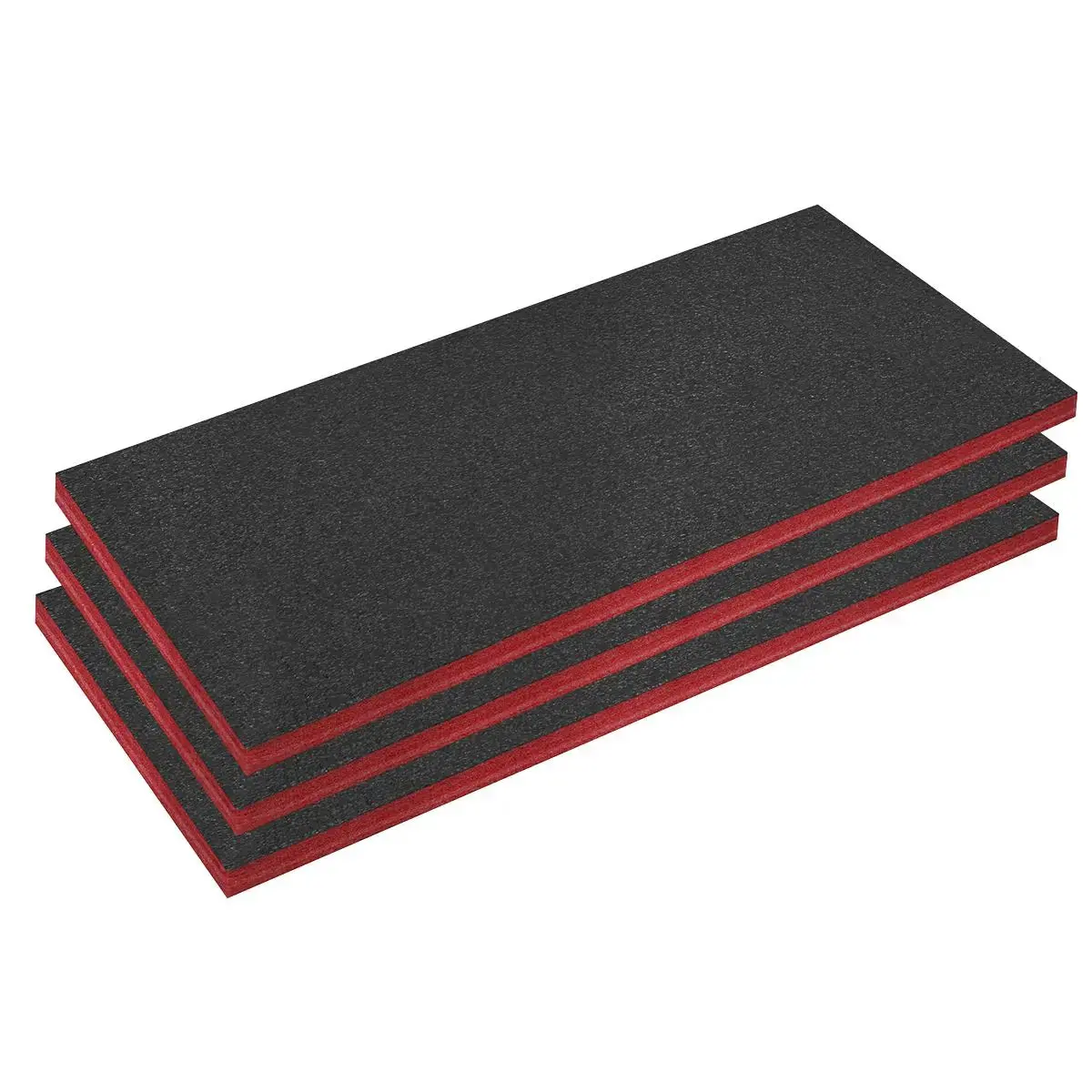 Sealey Easy Peel Shadow Foam® Red/Black 50Mm - Pack Of 3 1