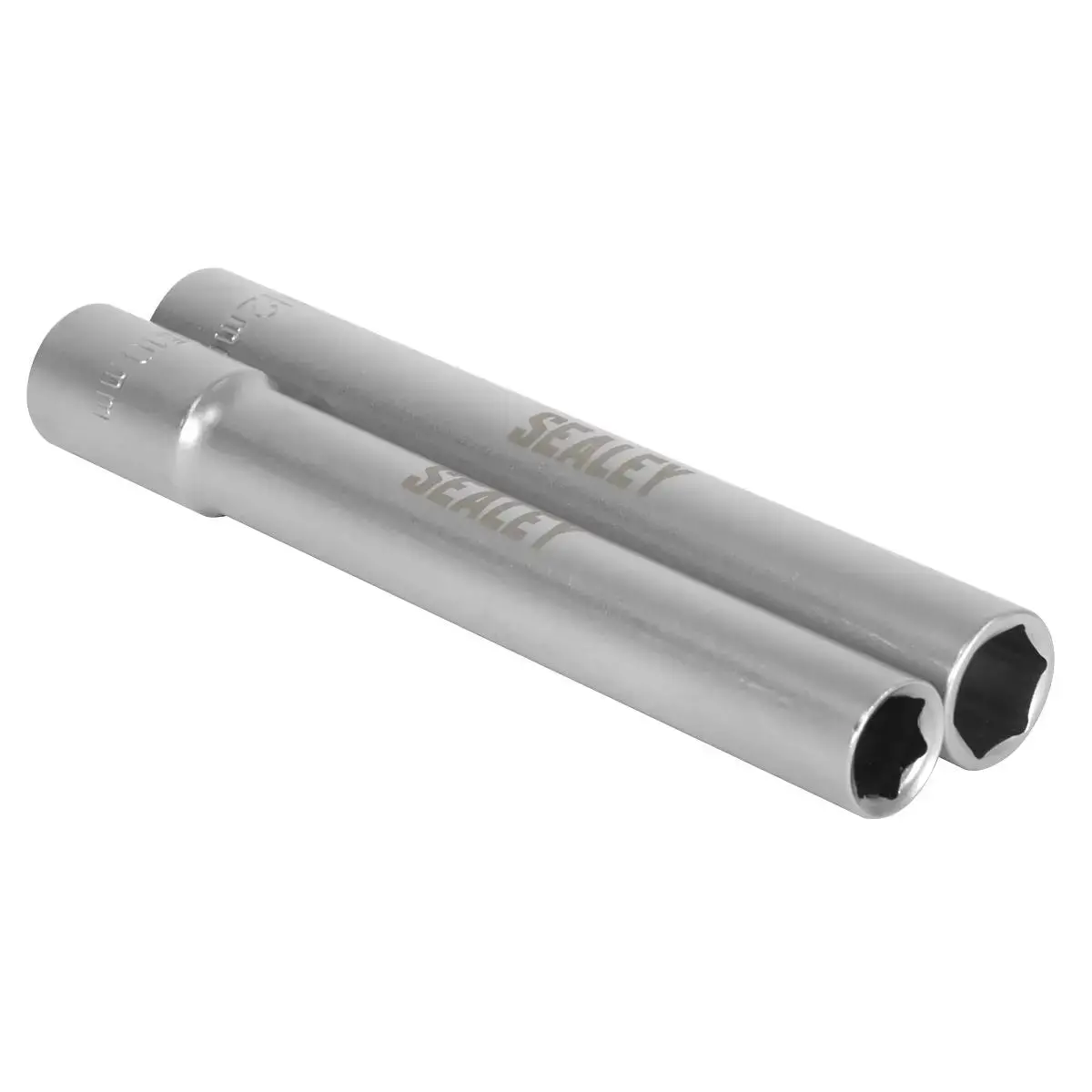 Sealey Extra-Deep Socket Set 10 & 12Mm 2Pc 3/8"Sq Drive 1