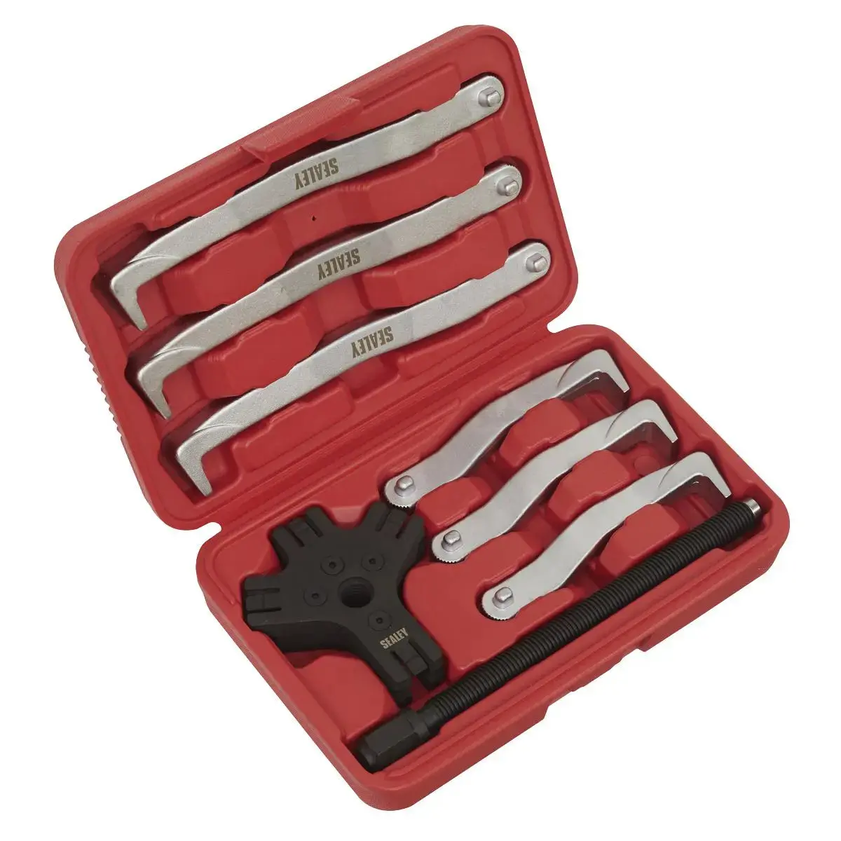 Sealey Fast Action Twin/Triple Leg Reversible Puller Set 8Pc 150 & 220Mm 1