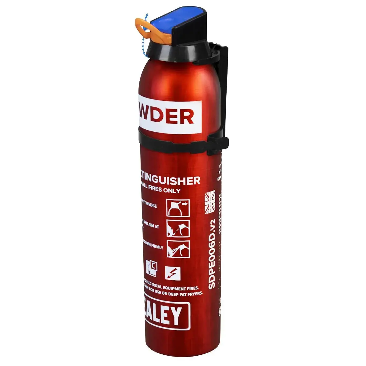 Sealey Fire Extinguisher 0.6Kg Dry Powder - Disposable 1