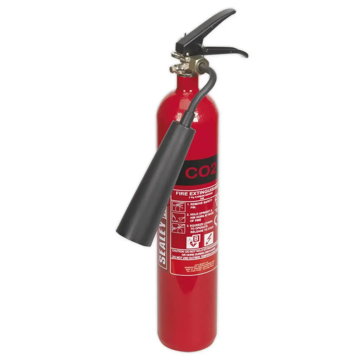 Sealey Fire Extinguisher 2Kg Carbon Dioxide 1