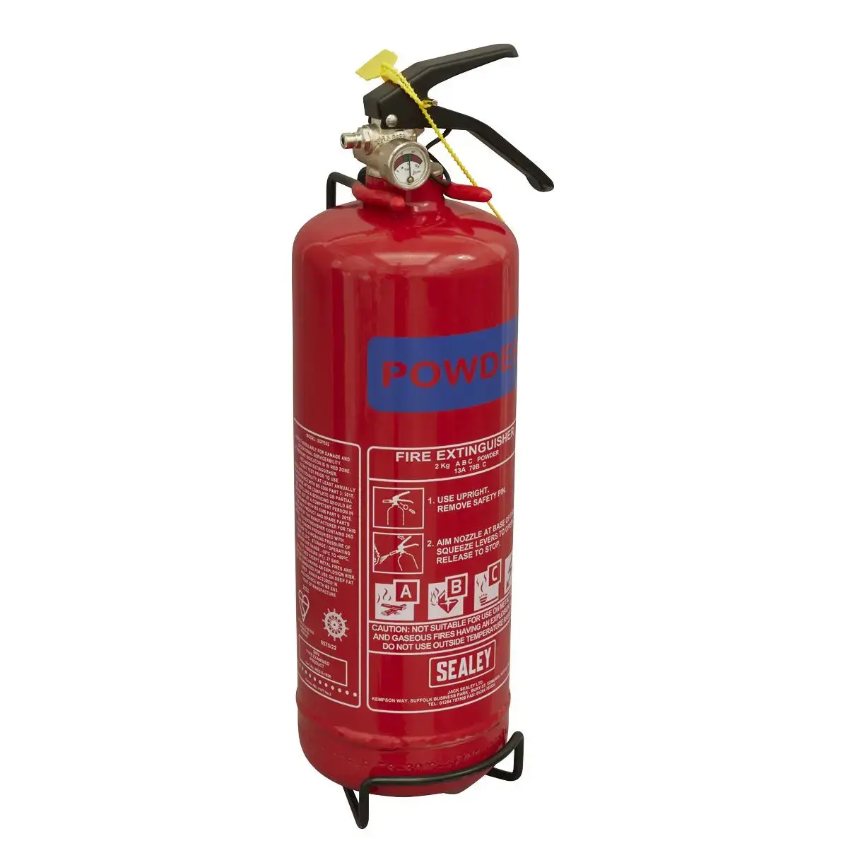 Sealey Fire Extinguisher 2Kg Dry Powder 1