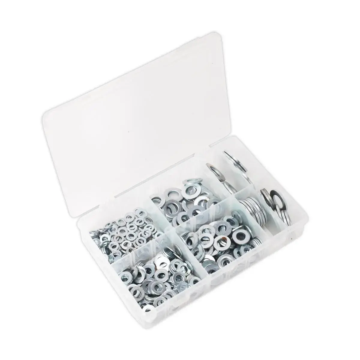 Sealey Flat Washer Assortment 495Pc M6-M24 Form C Metric 1
