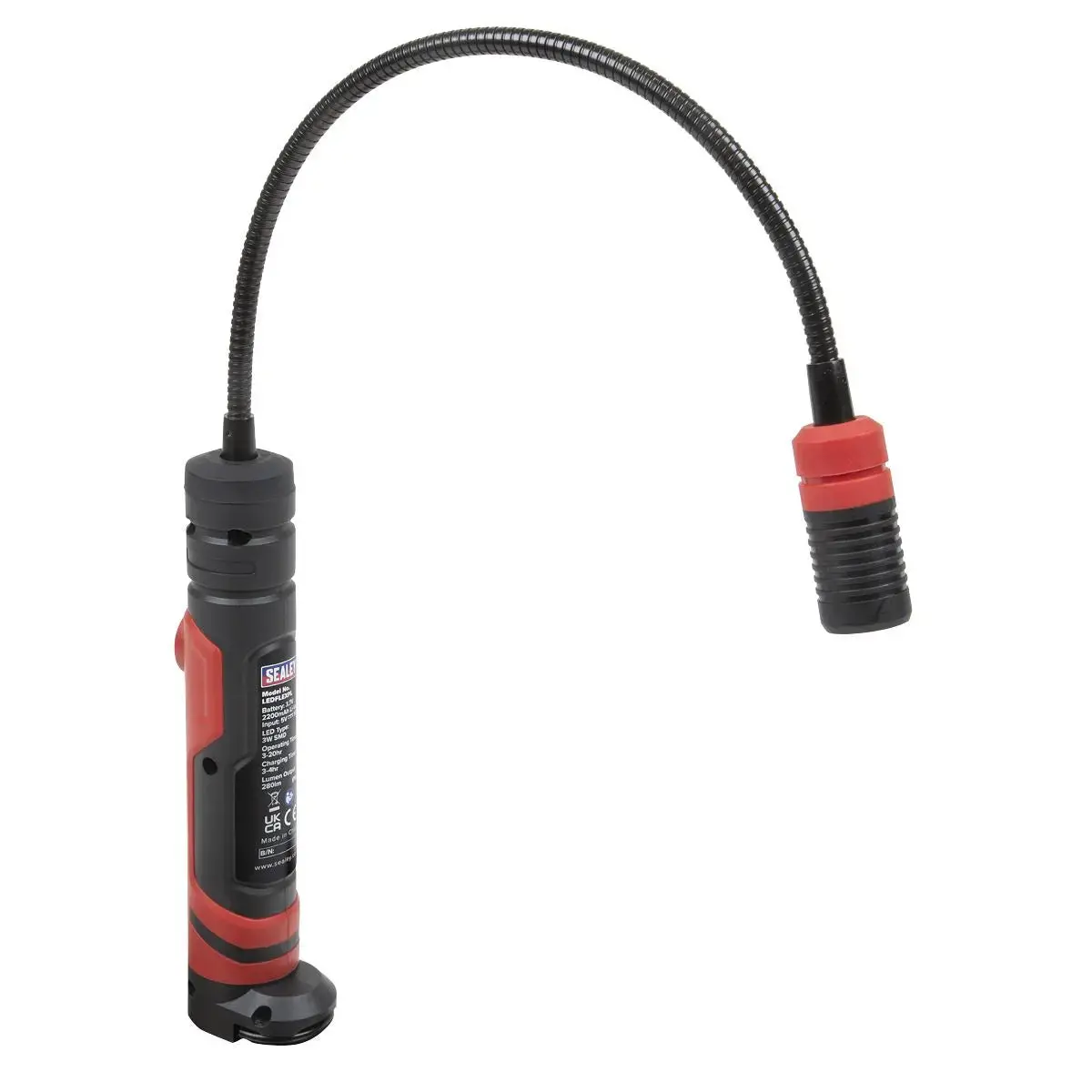 Sealey Flexi Rechargeable Magnetic Pick-Up Tool Light 3W Smd Led 1