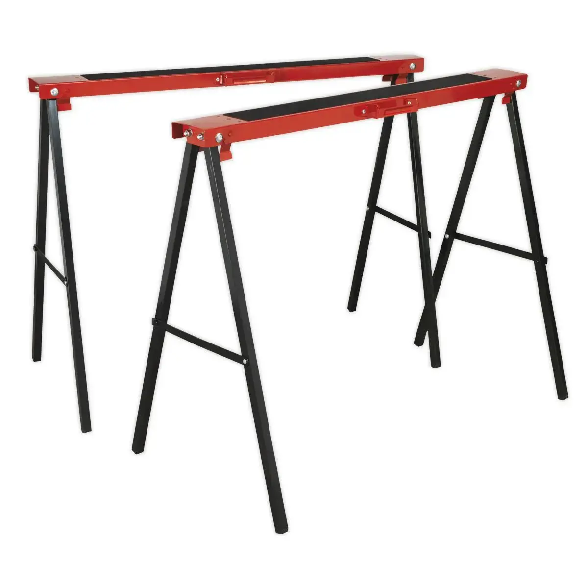 Sealey Fold Down Trestles Pair 100Kg Capacity Per Trestle 1