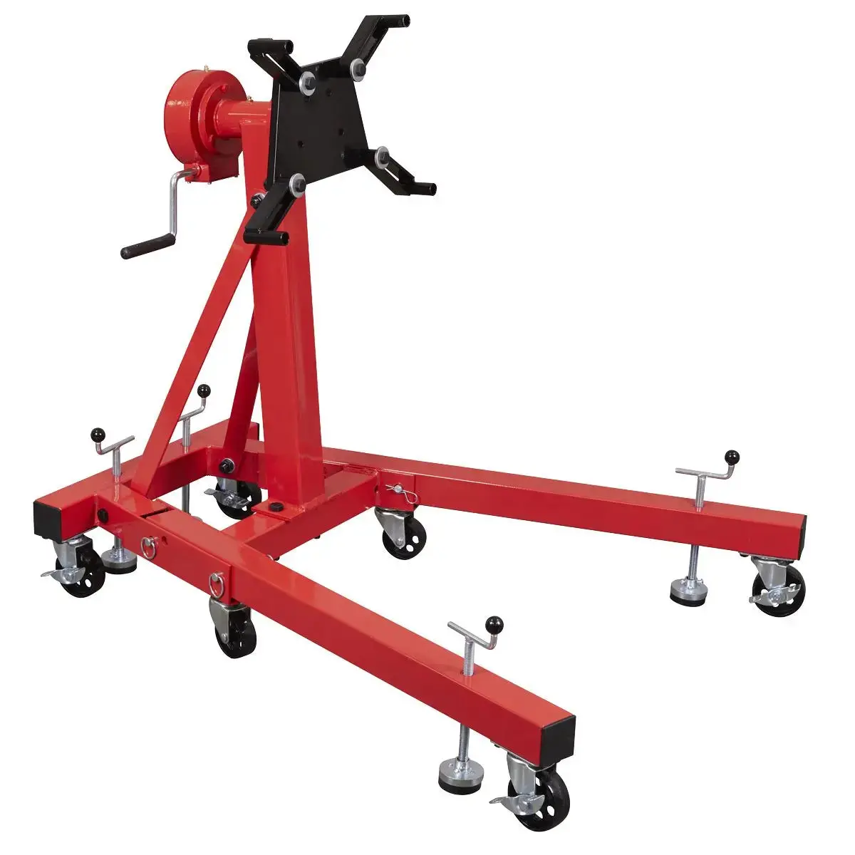 Sealey Folding 360º Rotating Engine Stand With Geared Handle Drive 680Kg Capacity 1