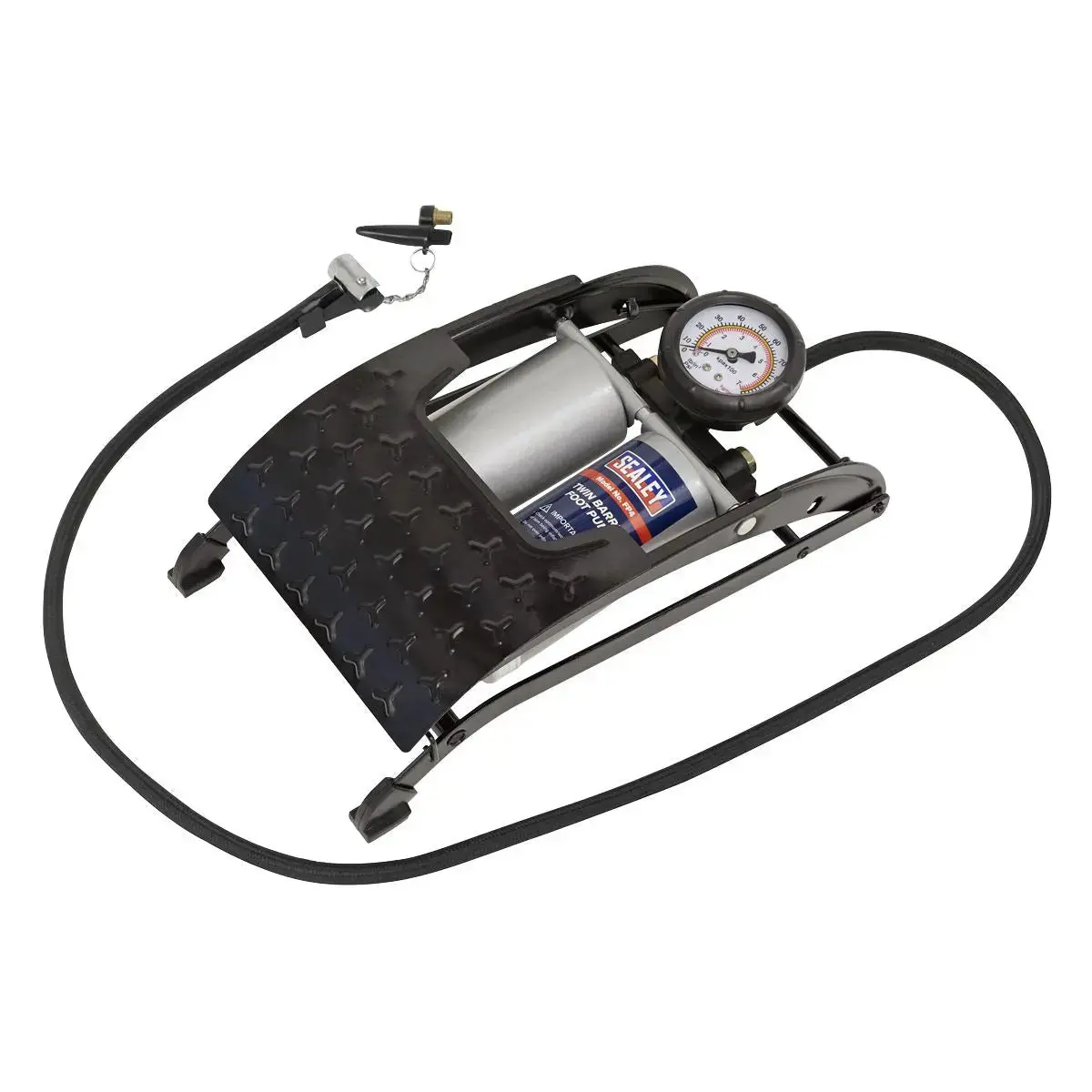 Sealey Foot Pump Twin Barrel 1