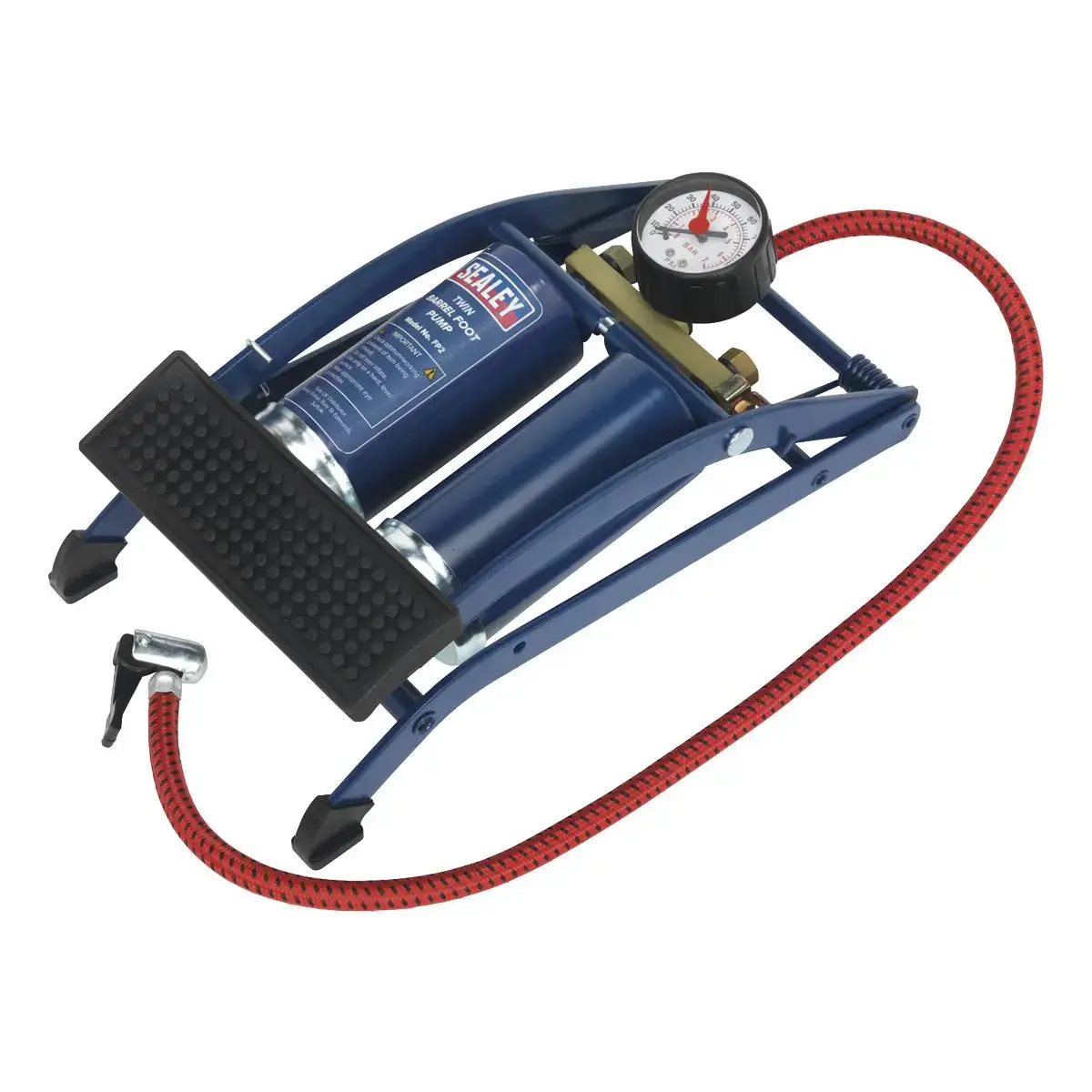Sealey Foot Pump Twin Barrel 1