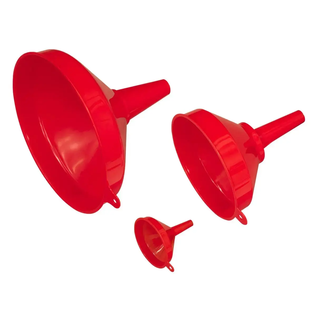 Sealey Funnel Set 3Pc Fixed Spout 1
