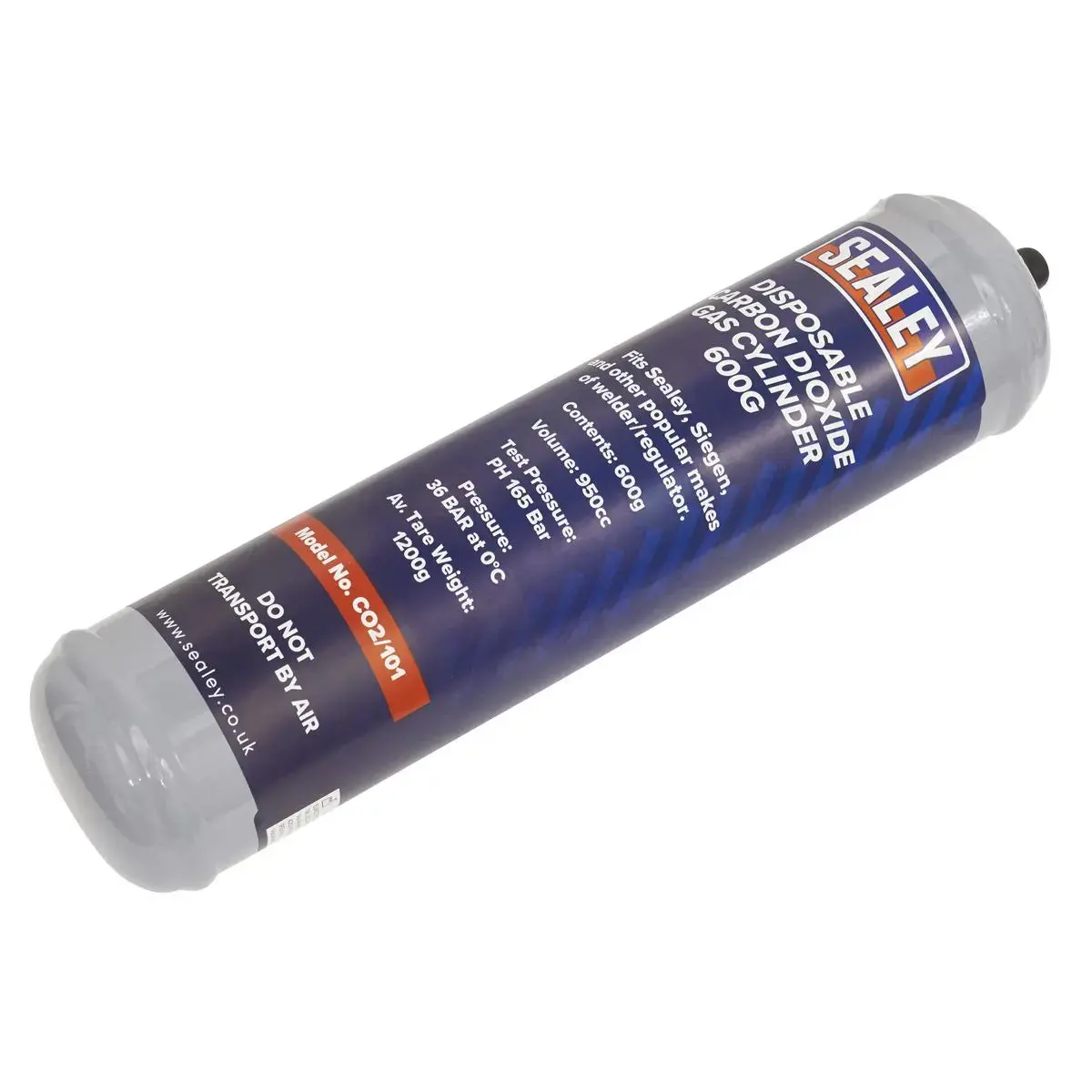 Sealey Gas Cylinder Disposable Carbon Dioxide 600G 1