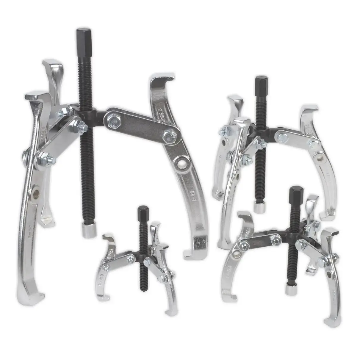 Sealey Gear Reversible Puller Set 4Pc Triple Leg 1
