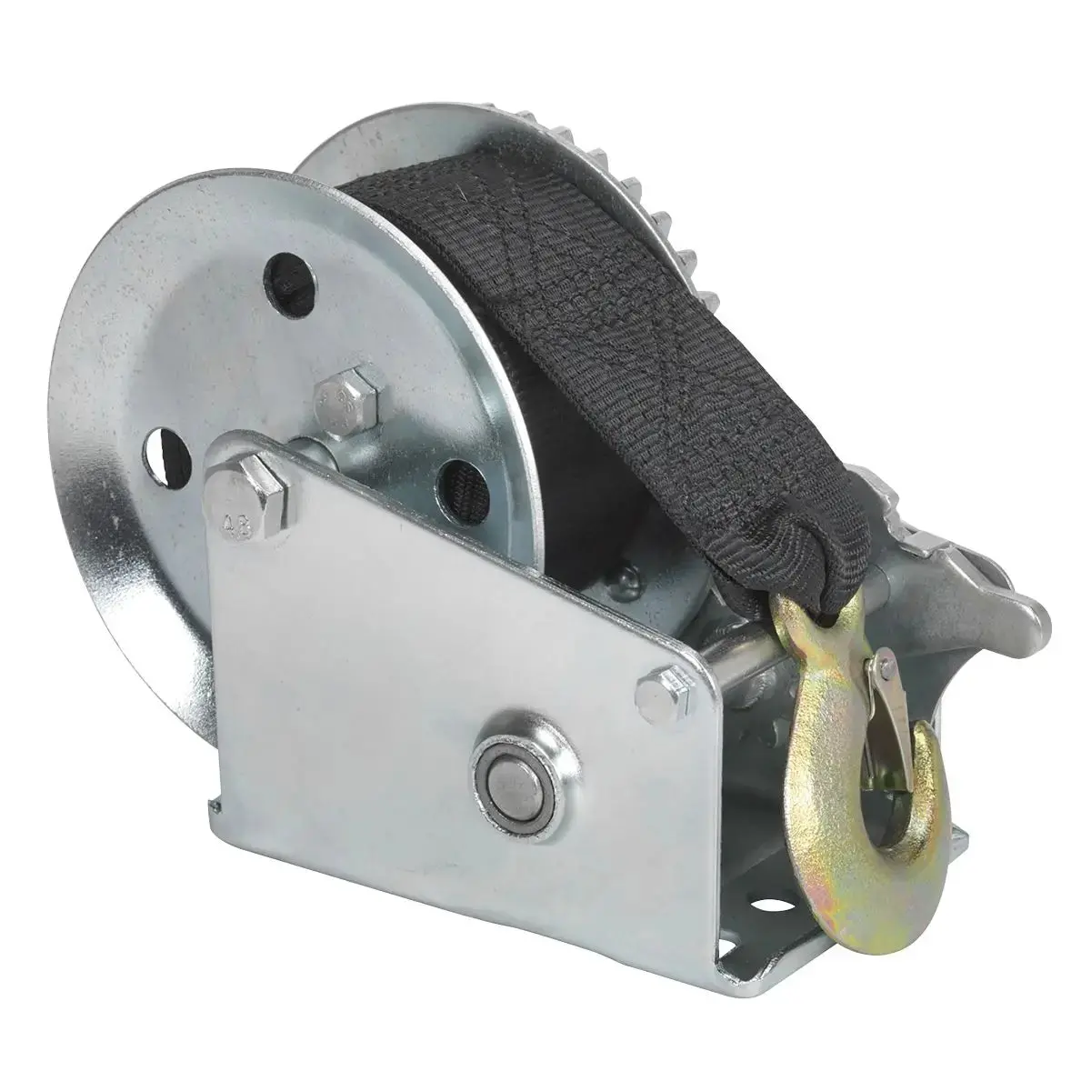 Sealey Geared Hand Winch 540Kg Capacity With Webbing Strap 2