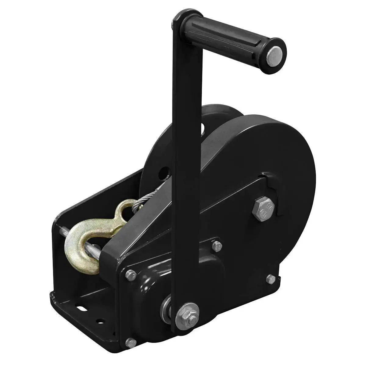 Sealey Geared Hand Winch With Brake & Cable 1130Kg Capacity 1