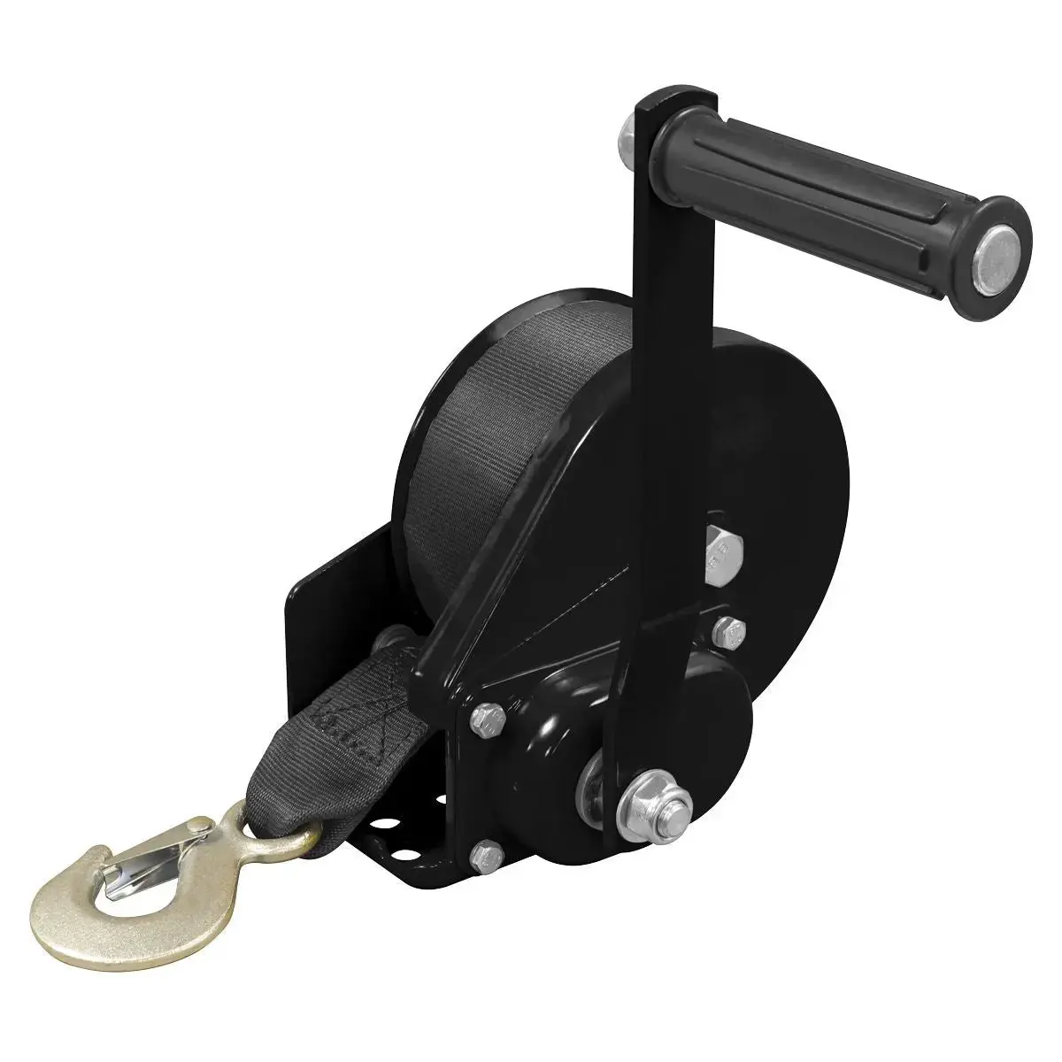 Sealey Geared Hand Winch With Brake & Webbing 540Kg Capacity 1