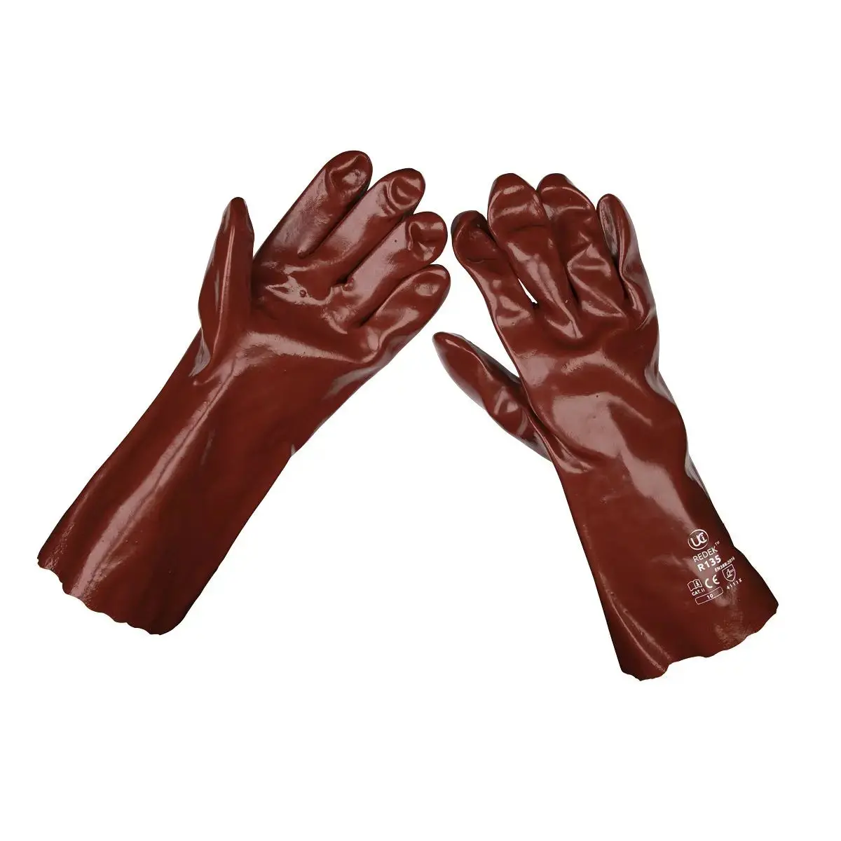 Sealey General Purpose Pvc Gauntlets 355Mm Cuffed Pair 1