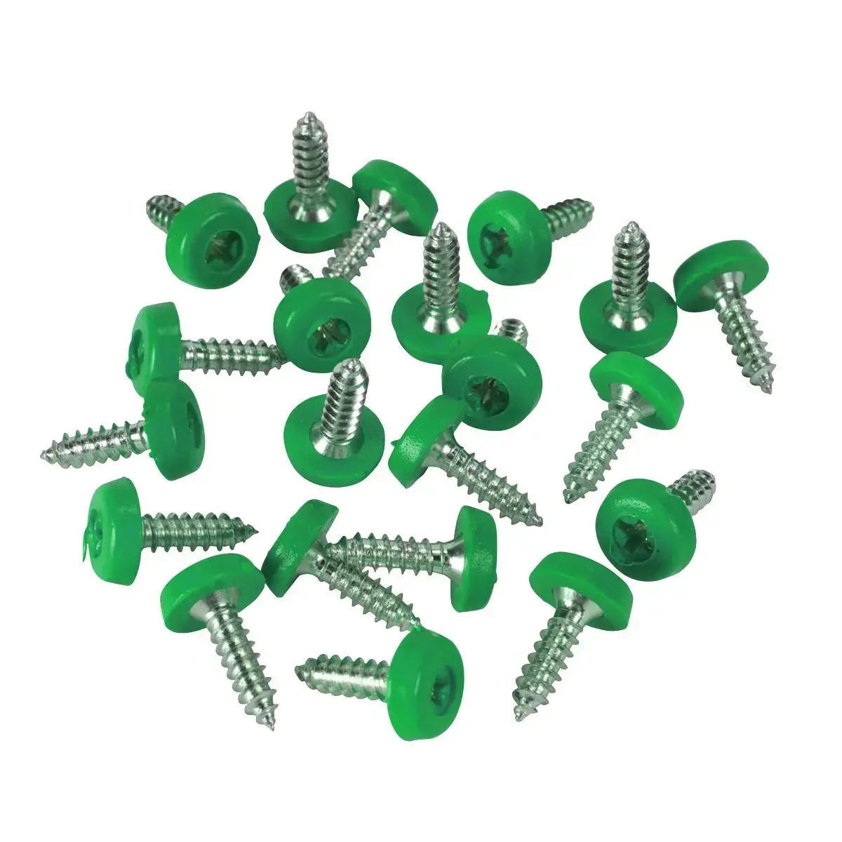 Sealey Green Numberplate Screws 4.8 X 18Mm - Pack Of 50 1