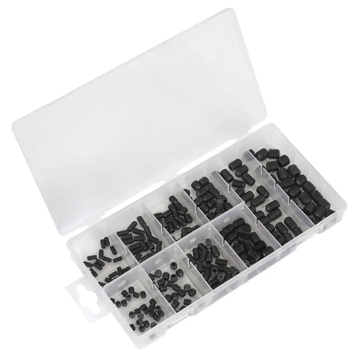 Sealey Grub Screw Assortment 250Pc Din 916 M4-M10 Metric 1