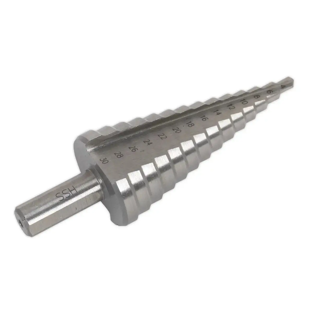 Sealey Hss 4341 Step Drill Bit 4-30Mm Double Flute 1