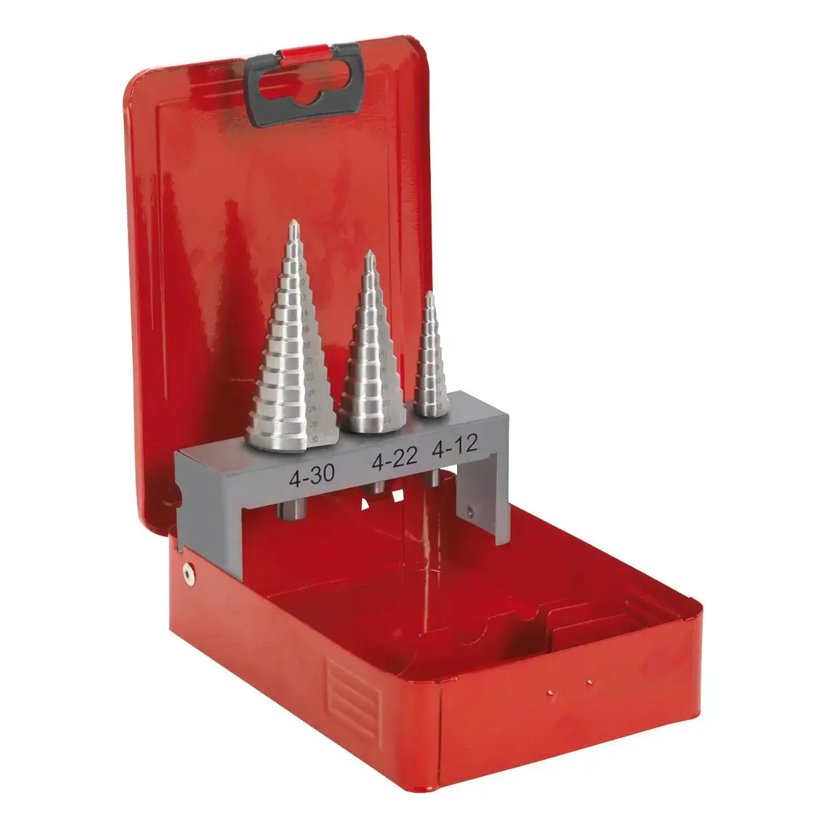 Sealey Hss M2 Step Drill Bit Set 3Pc Double Flute 1