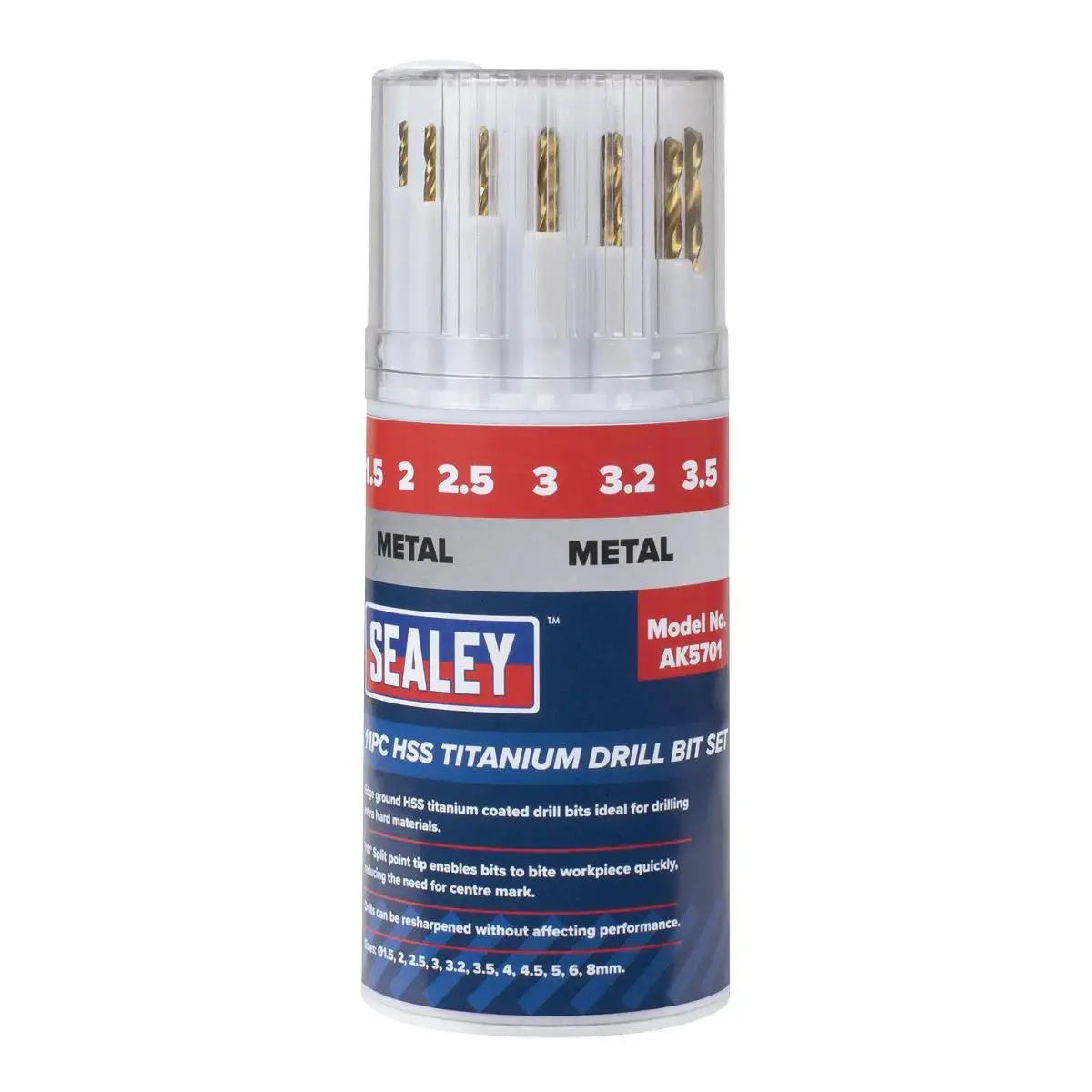 Sealey Hss Titanium Drill Bit Set 11Pc 1