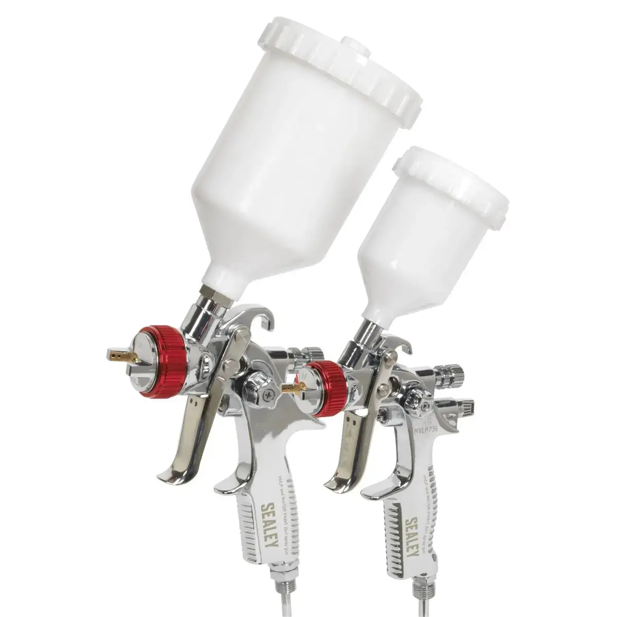 Sealey Hvlp Gravity Feed Top Coat/Touch-Up Spray Gun Set 1