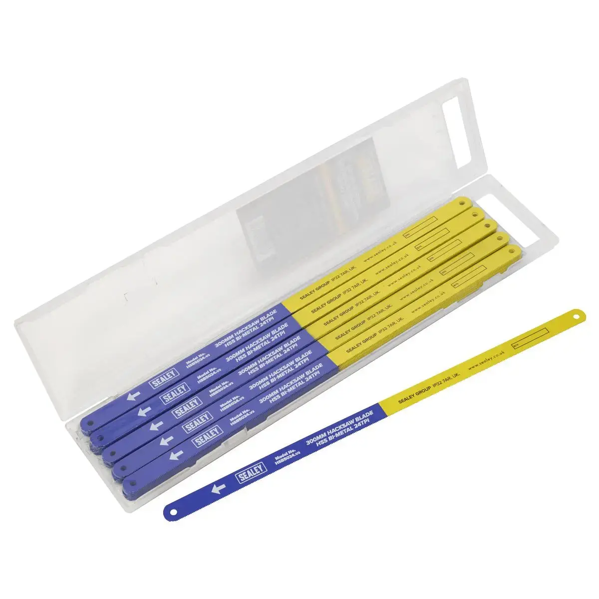 Sealey Hacksaw Blade 300Mm Hss Bi-Metal 24Tpi Pack Of 50 1