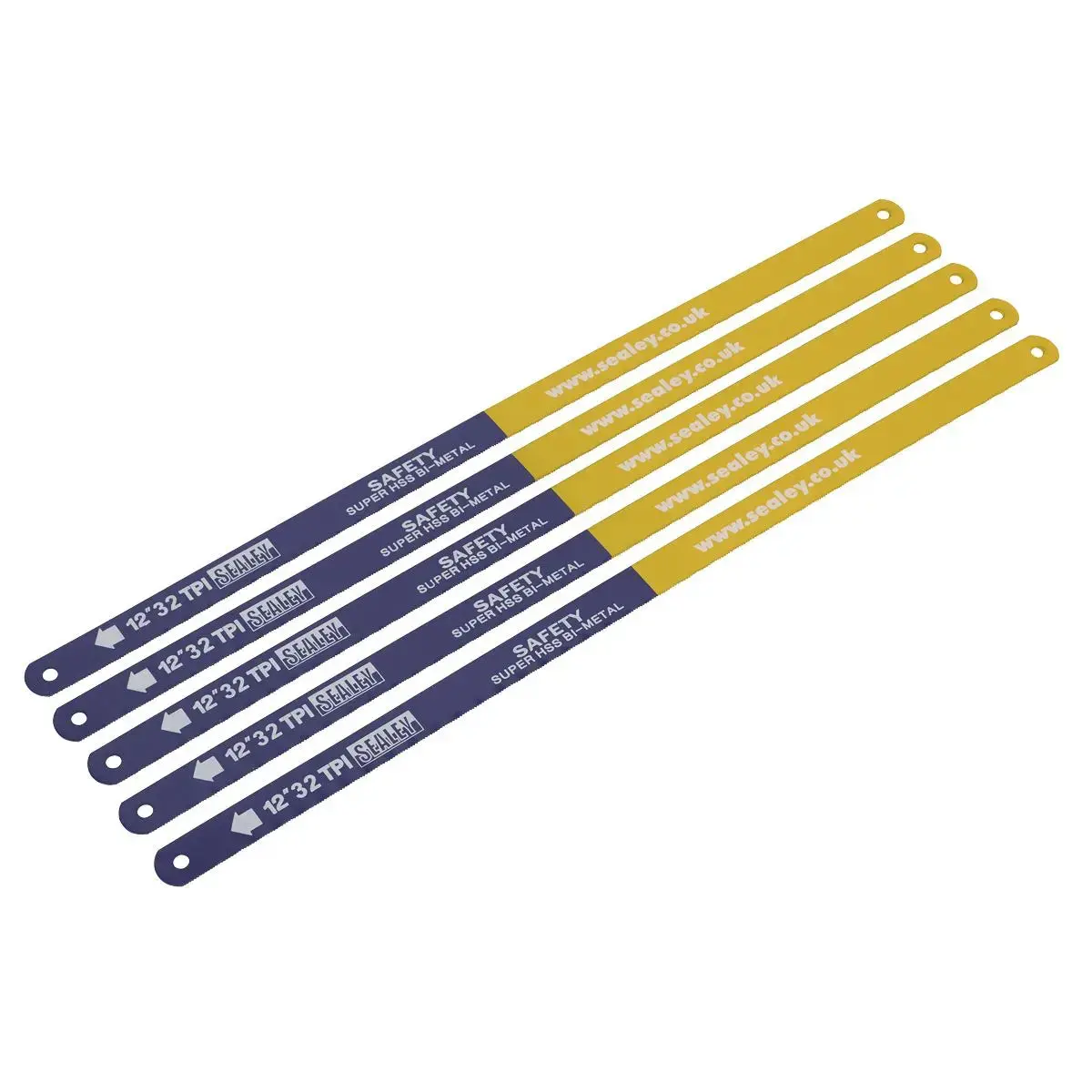 Sealey Hacksaw Blade 300Mm Hss Bi-Metal 32Tpi Pack Of 5 1