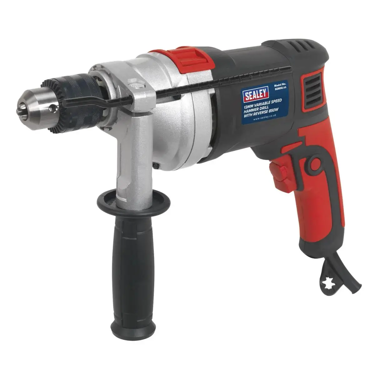 Sealey Hammer Drill Ø13mm Variable Speed With Reverse 850W/230V 1