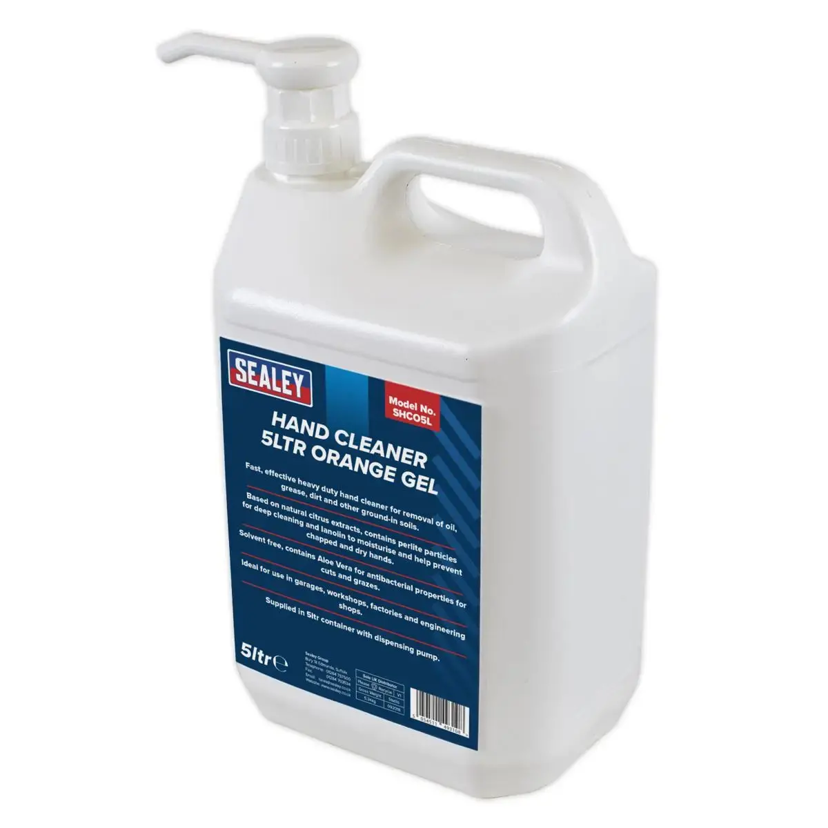 Sealey Hand Cleaner 5L Orange Gel 1