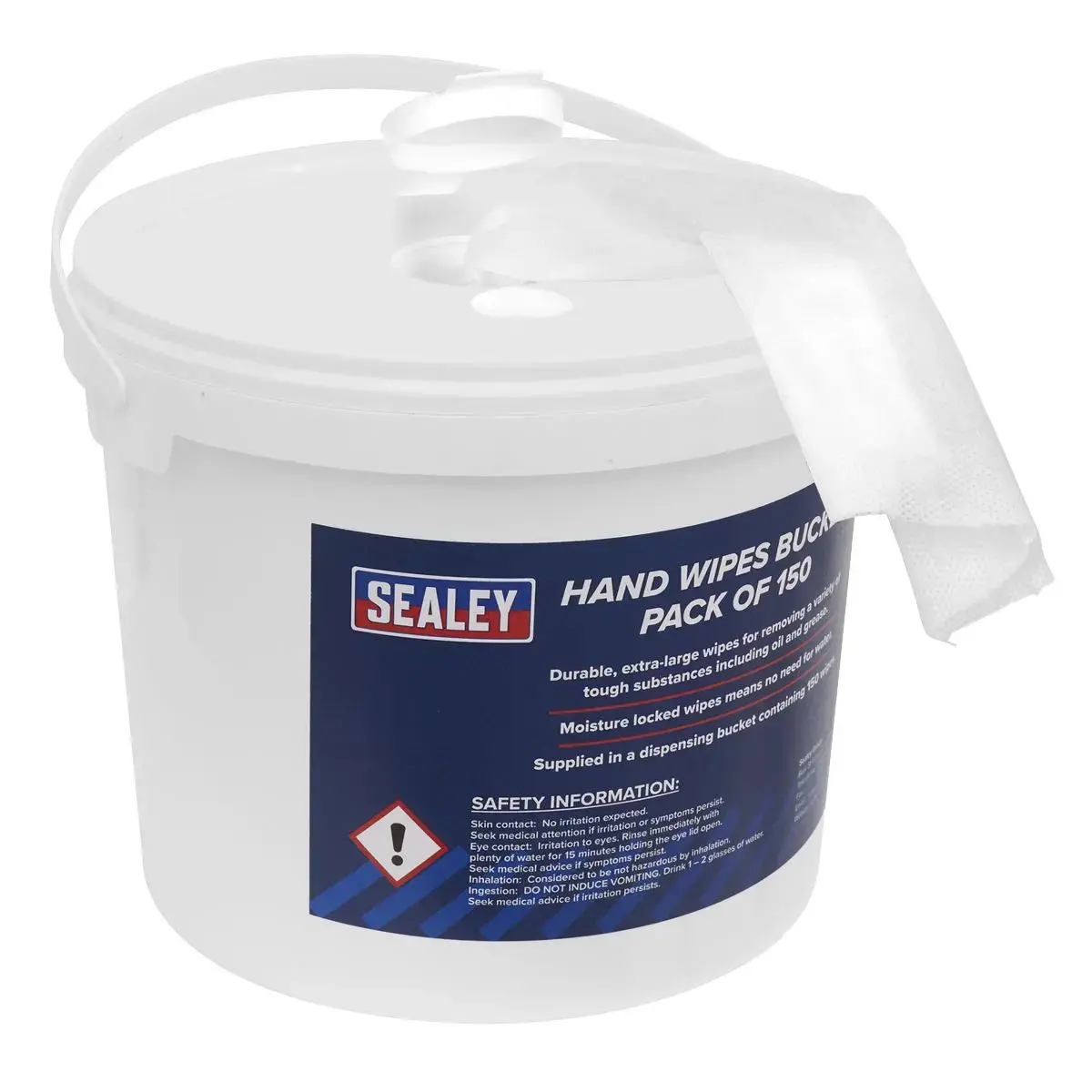 Sealey Hand Wipes Bucket - Pack Of 150 1