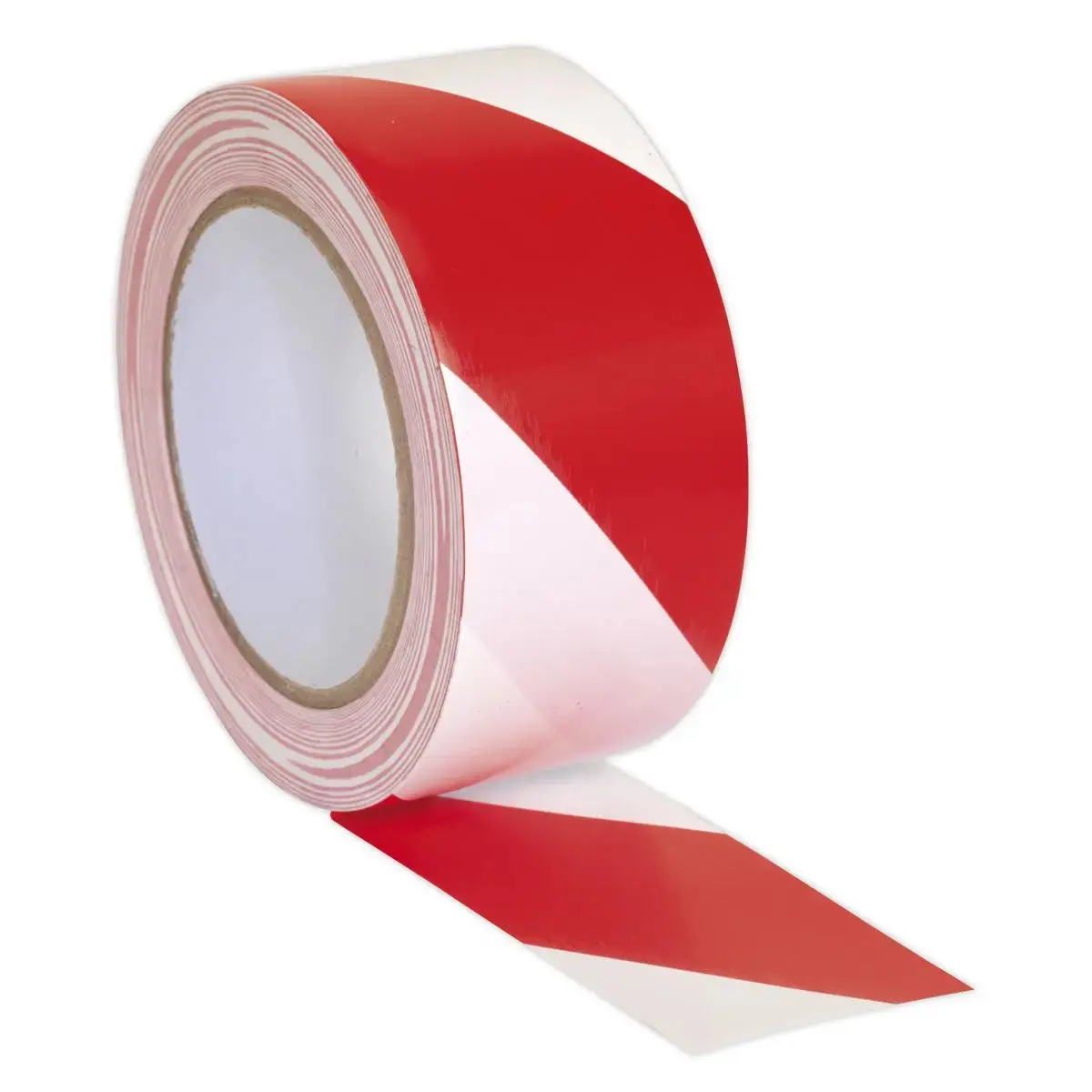 Sealey Hazard Warning Tape 50Mm X 33M Red/White 1
