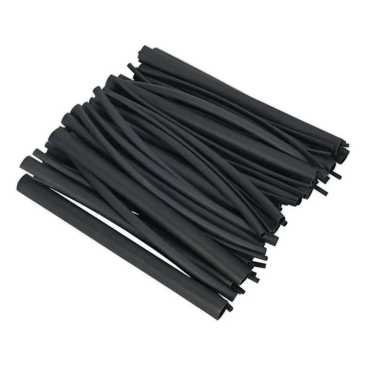 Sealey Heat Shrink Tubing Assortment 72Pc Black Adhesive Lined 200Mm 1