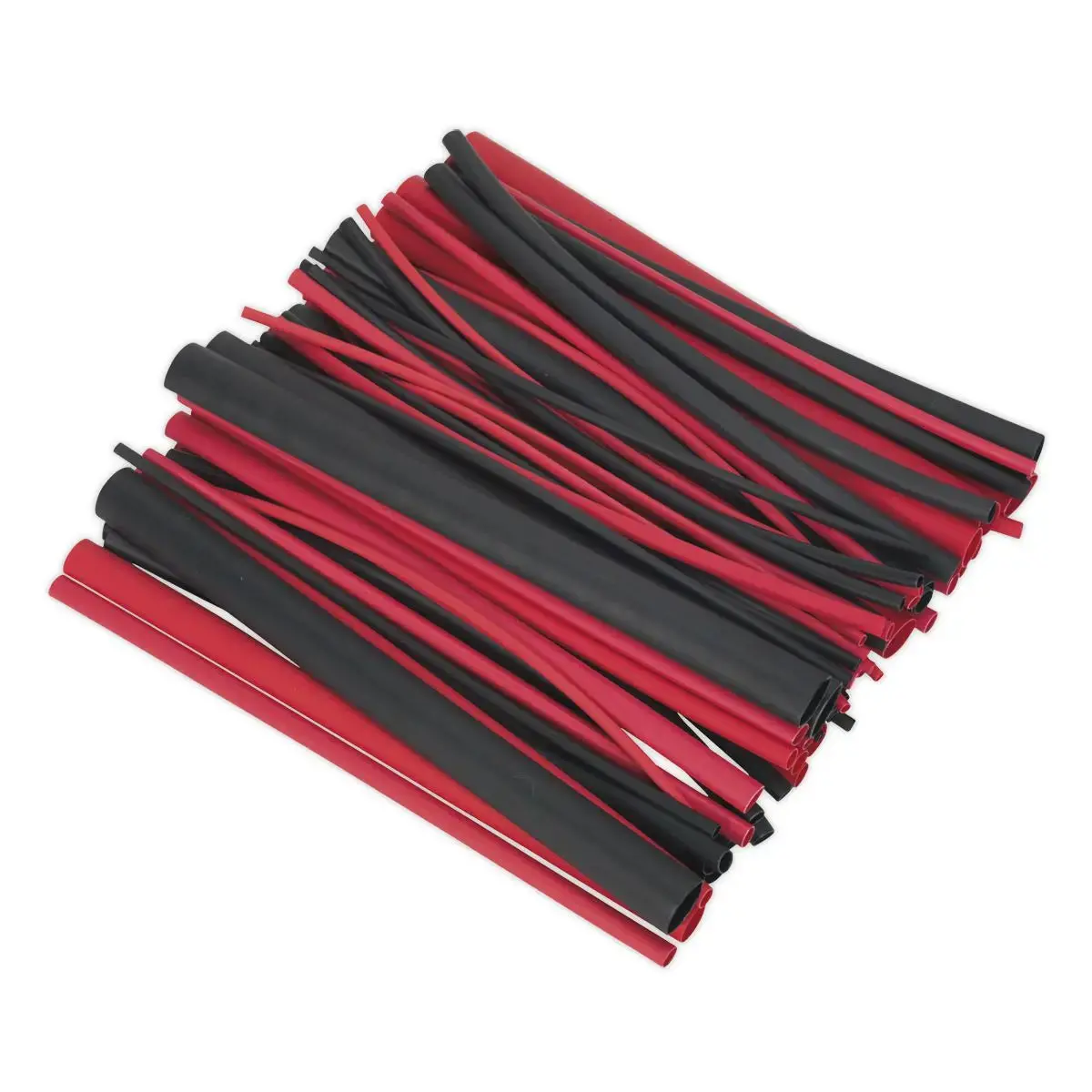 Sealey Heat Shrink Tubing Assortment 72Pc Black & Red Adhesive Lined 200Mm 1