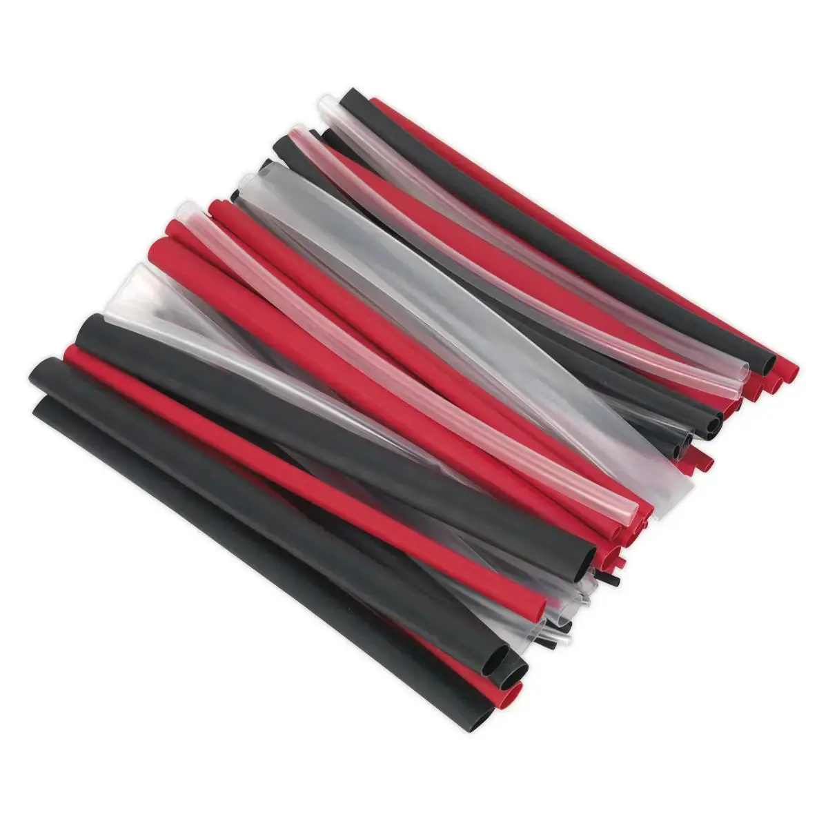 Sealey Heat Shrink Tubing Assortment 72Pc Mixed Colours Adhesive Lined 200Mm 1