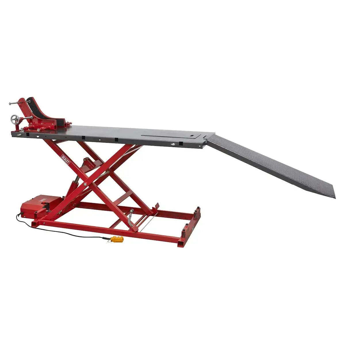 Sealey Heavy-Duty Electro/Hydraulic Motorcycle Lift 680Kg Capacity 1