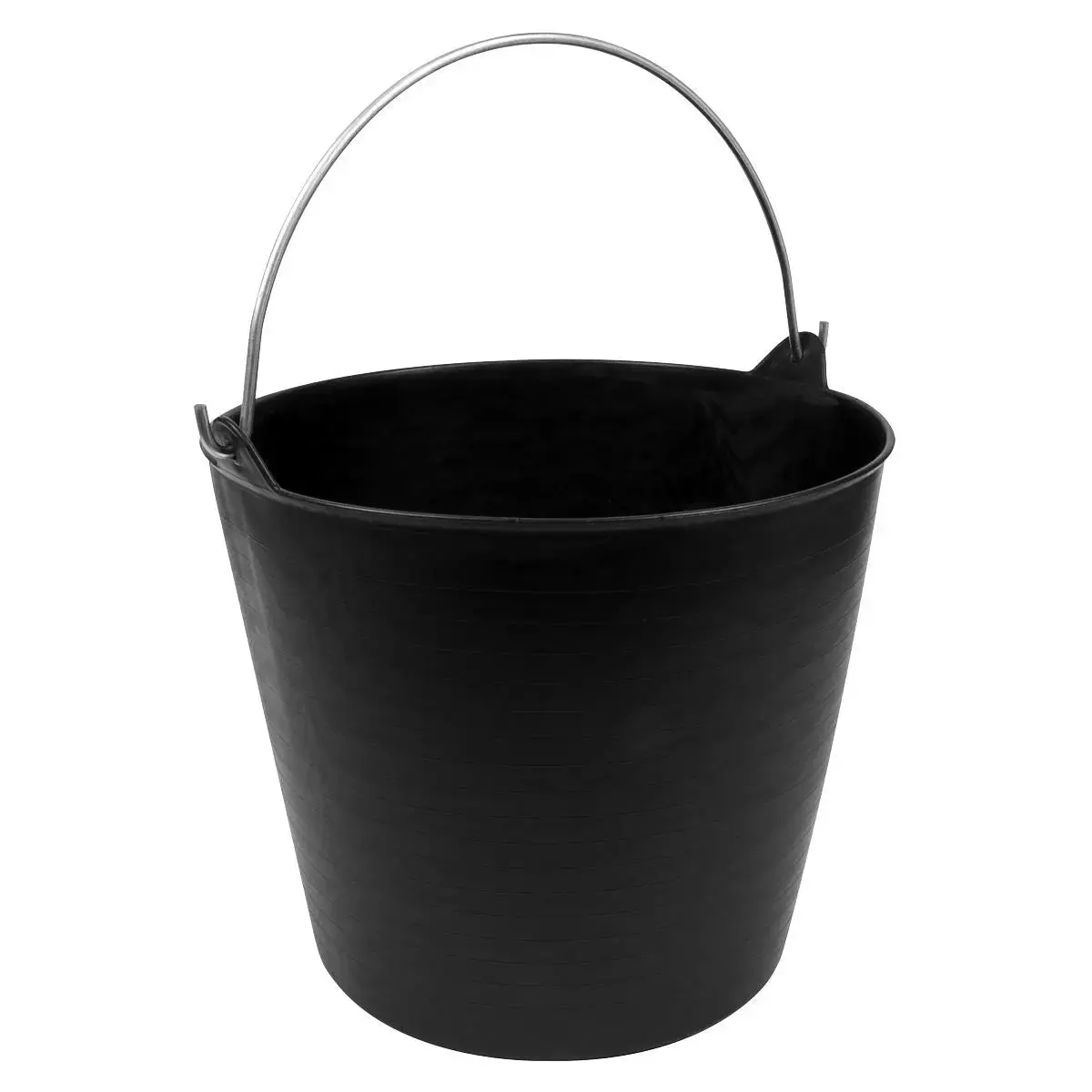 Sealey Heavy-Duty Flexi Tub 26L With Metal Handle - Black 1
