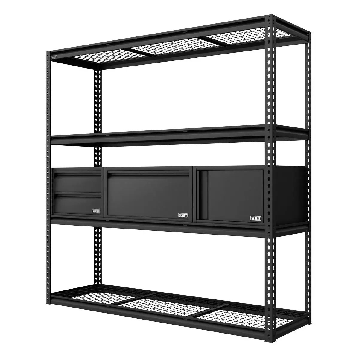 Sealey Heavy-Duty Modular Racking Kit With 3 Storage Units 1
