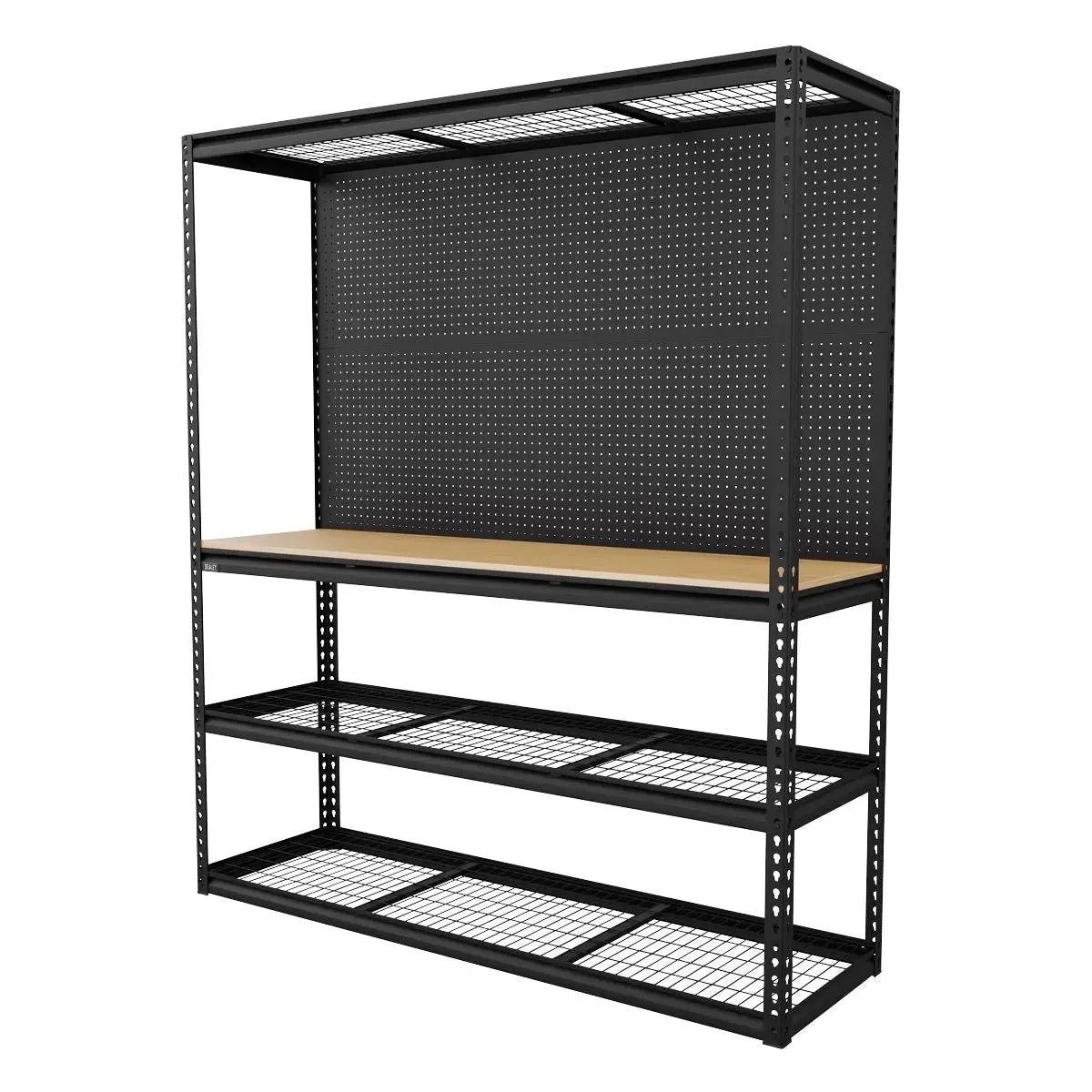 Sealey Heavy-Duty Modular Workbench With Racking & Pegboard 300Kg Capacity Per Level 1820Mm 1
