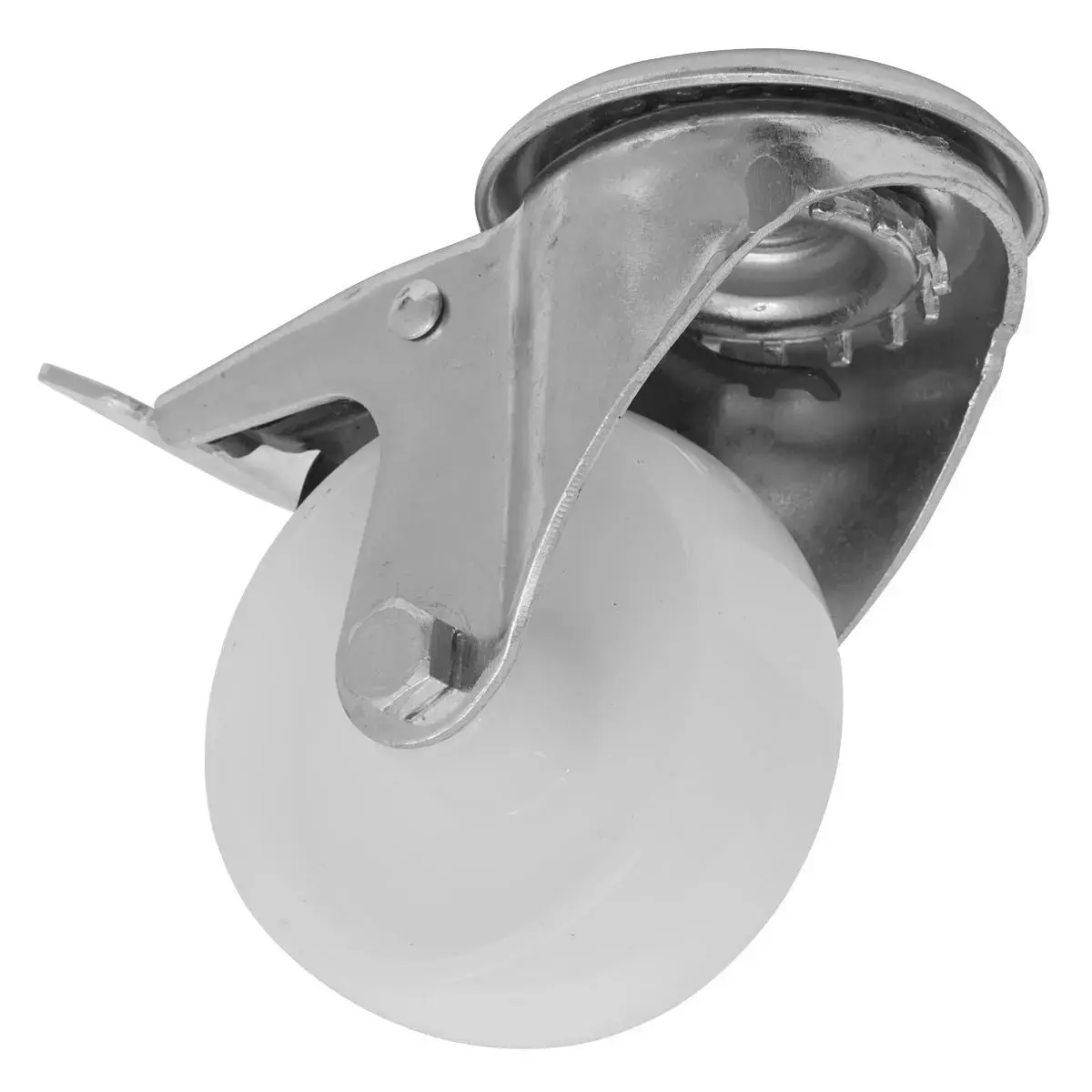 Sealey Heavy-Duty Nylon Castor Wheel Bolt Hole With Total Lock Ø80mm - Trade 1