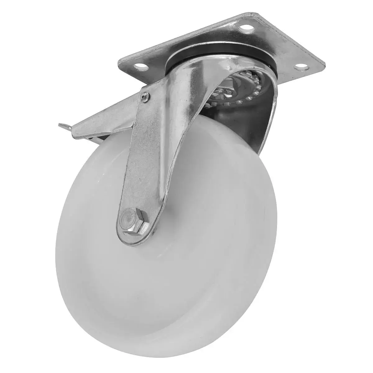 Sealey Heavy-Duty Nylon Castor Wheel Swivel With Total Lock Ø100mm - Trade 1