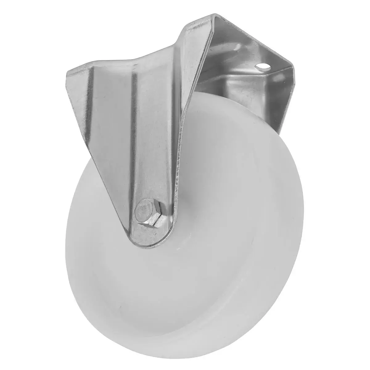 Sealey Heavy-Duty Nylon Fixed Plate Castor Wheel Ø100mm - Trade 1