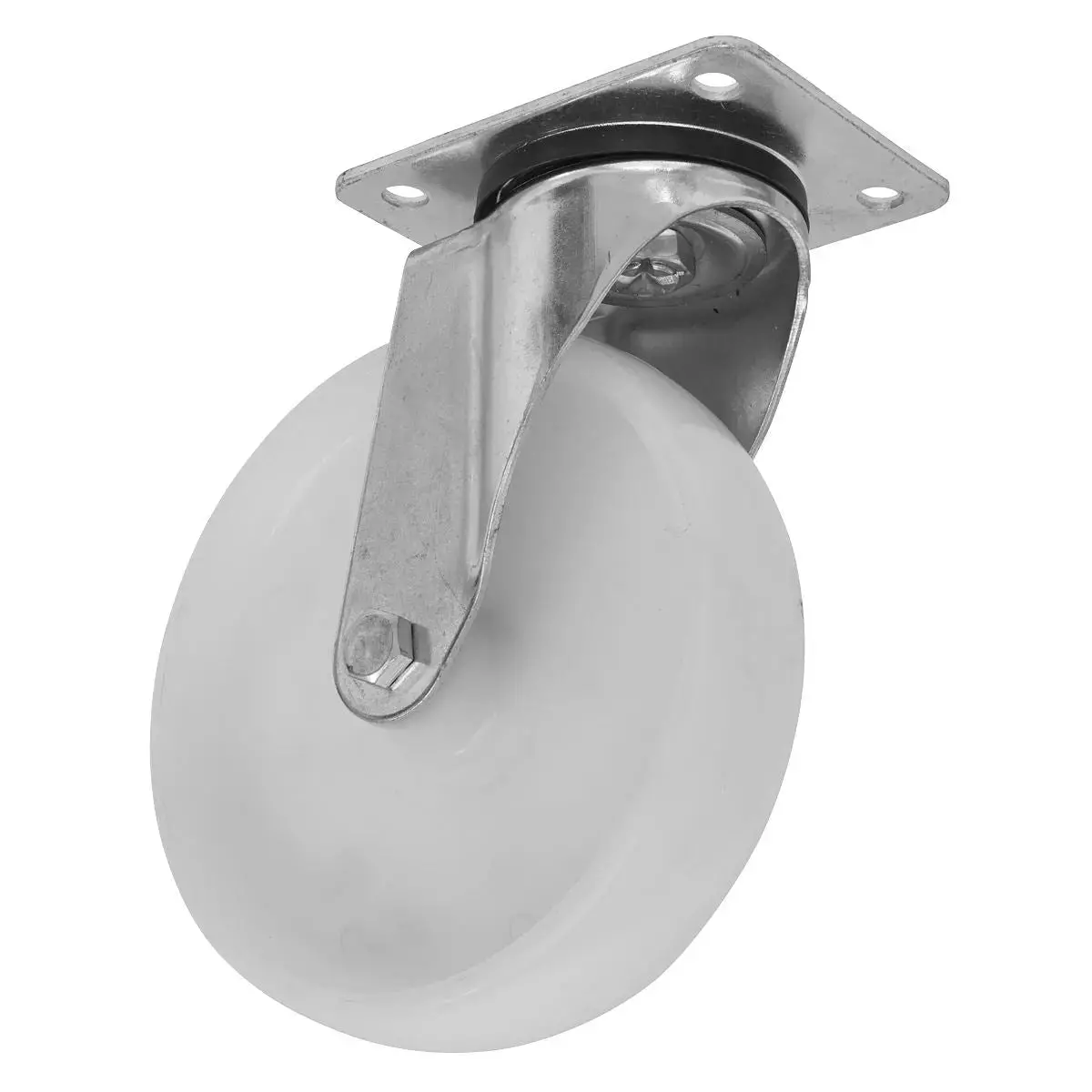 Sealey Heavy-Duty Nylon Swivel Castor Wheel Ø80mm - Trade 1