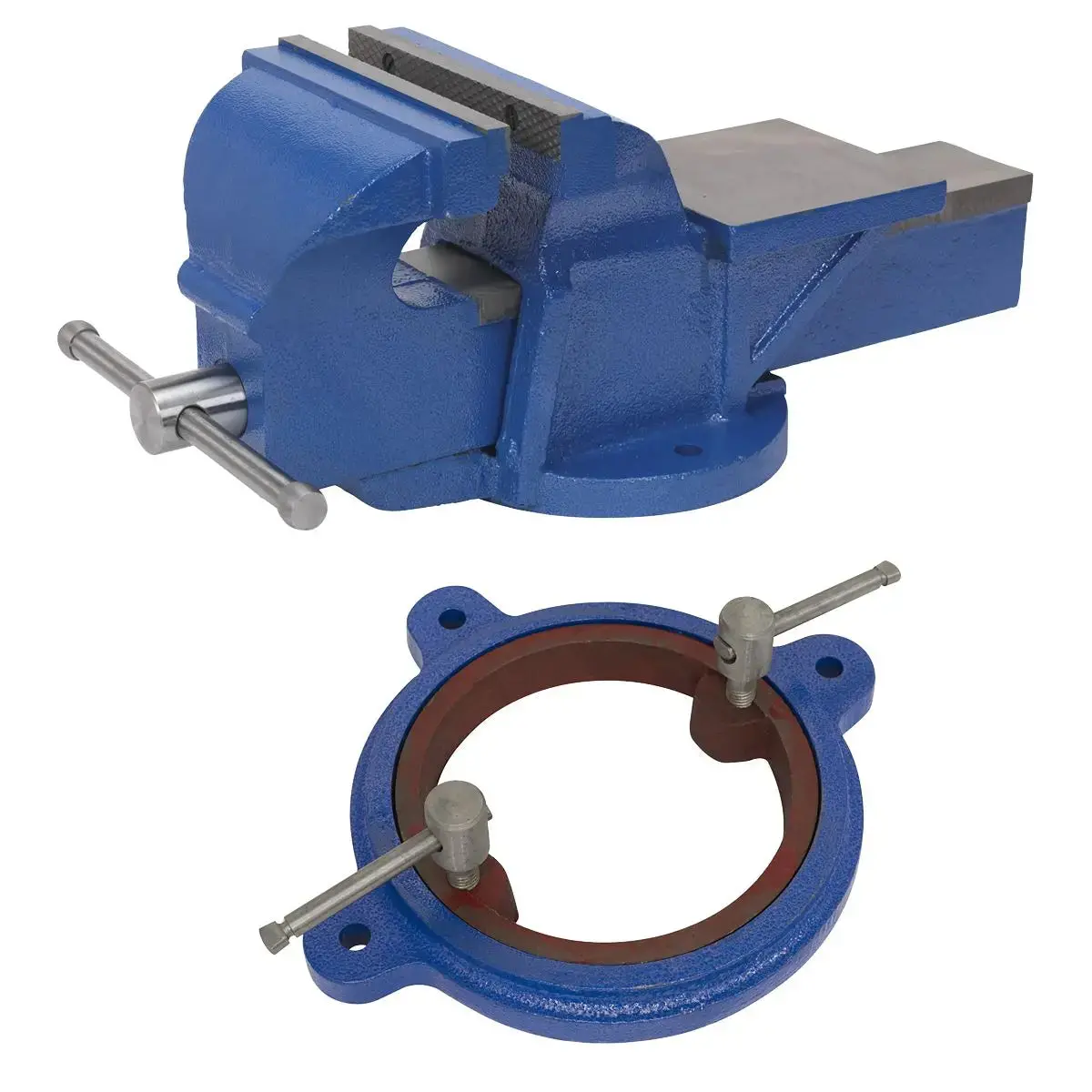 Sealey Heavy-Duty Professional Vice With Swivel Base 200Mm 1