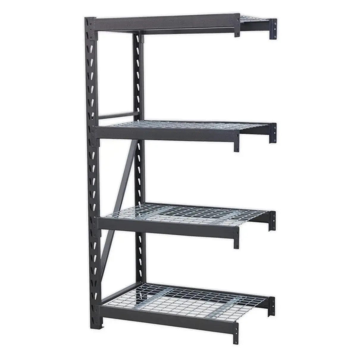 Sealey Heavy-Duty Racking Extension Pack With 4 Mesh Shelves 640Kg Capacity Per Level 1